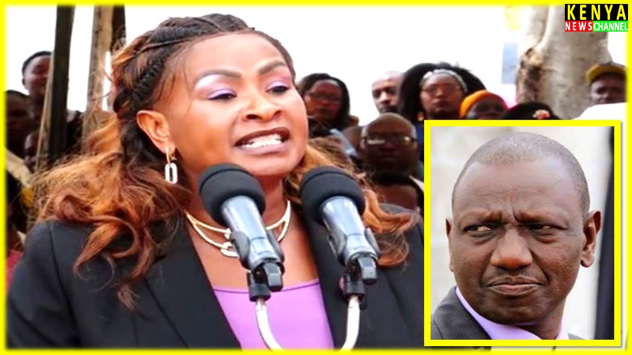 'WEWE RUTO YOU HAVE TO SUPPORT RAILA AT THE AU' Governor Wavinya Roars at Machakos