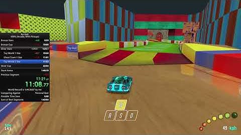 Re-Volt Speedrun - 100% Arcade with Pickups PB (1:42:55)