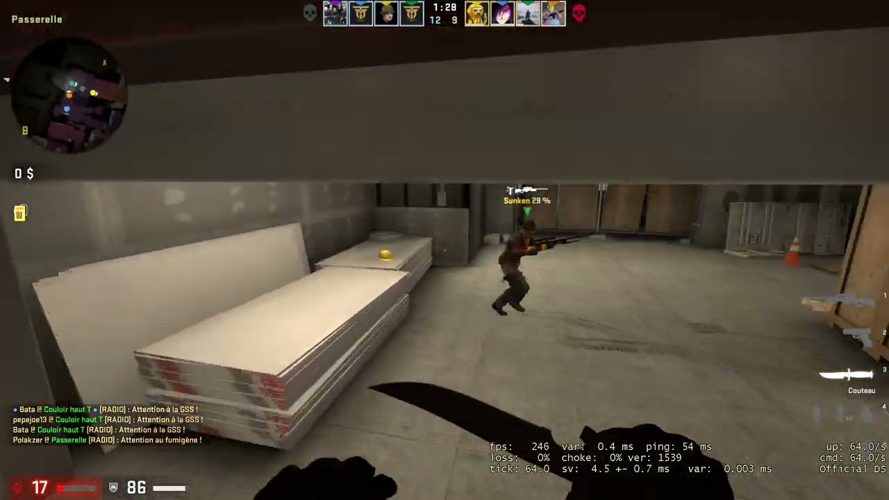 NEW WALLBANG ON CSGO VERTIGO FACE-IT LVL 20