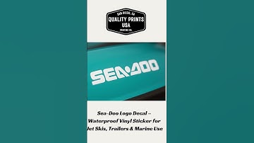 Sea-Doo Logo Decal – Waterproof Vinyl Sticker for Jet Skis, Trailers & Marine Use