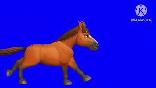 Animals stampede blue screen