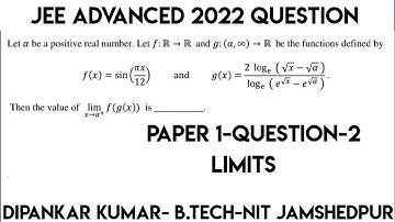 Jee Advanced 2022 Paper 1 Maths Solution| IIT Jee Advanced PYQ|Limits Jee Advanced 2022 PYQ.