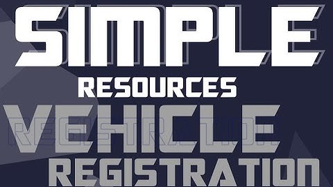 SMP Vehicle Registration