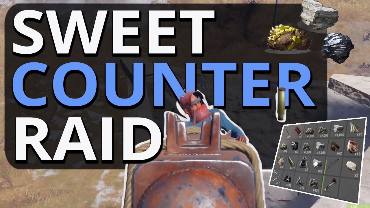 SWEET COUNTER RAID FOR PLENTY OF LOOT!!? Rust Dual Survival S5 Ep1