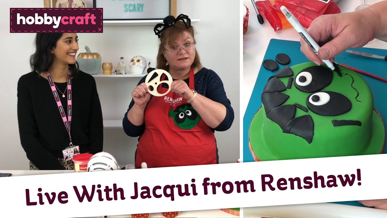 Hobbycraft LIVE Halloween Cake Decorating with Renshaw YouTube