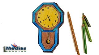 How to Draw Clock Step by Step (Very Easy)