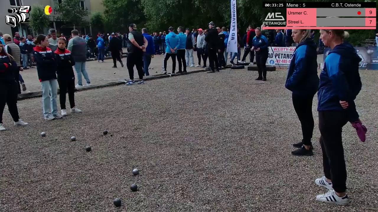 Miniature : Pétanque 2025: Championnat Belgique Triplette, partie de poules
