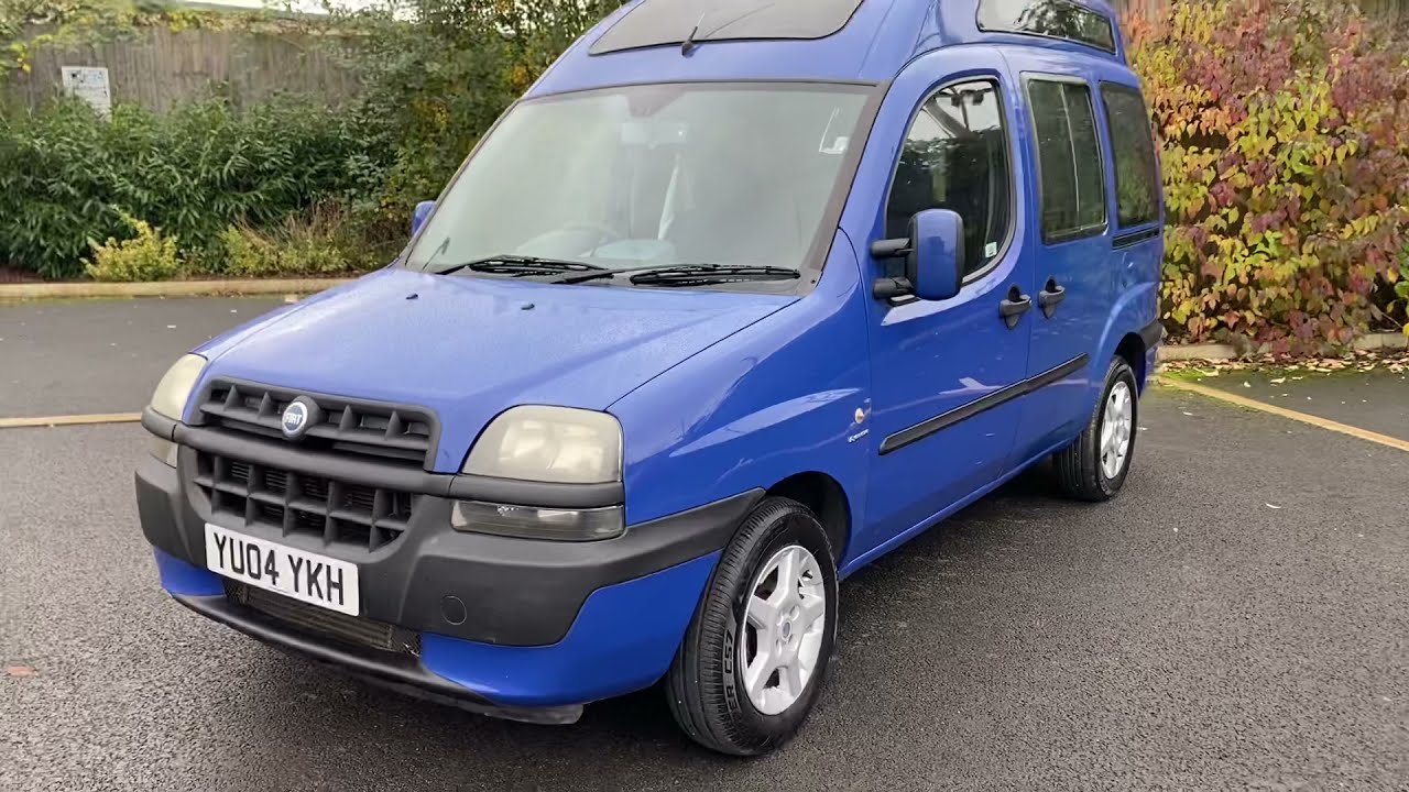 2004 Fiat Doblo 1.9 JTD Dynamic Camper van with low miles for sale @ Vans Today Worcester