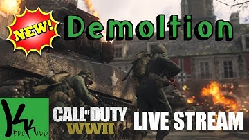 New Game Mode: Demolition Call of Duty WW2 Live Stream (New DLC Weapons!)