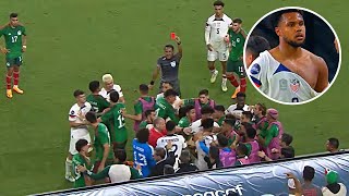 Usa Vs Mexico | Weston Mckennie And Montes Red Cards