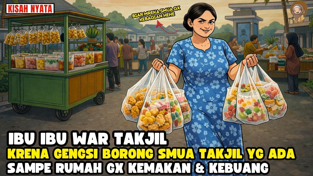 DEMI GENGSI WANITA INI BORONG SMUA TAKJIL DISAAT WAR TAKJIL TAPI DRUMAH TAK DMAKAN II SINETRON AZAB