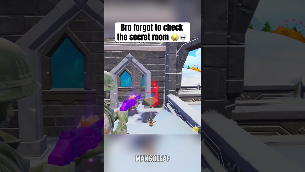 Bro forgot to check the secret room 💀😭 #fortnite #fortniteshorts #gaming