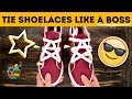 Lace Your Shoes In 6 Creative Ways! How To Tie Shoelaces Like A Boss! | A+ hacks