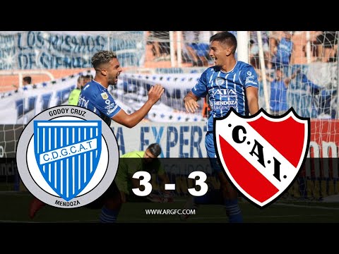 ¡Partidazo en Mendoza! Godoy Cruz 3-3 Independiente