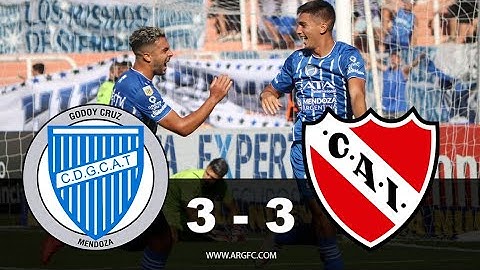 ¡Partidazo en Mendoza! Godoy Cruz 3-3 Independiente