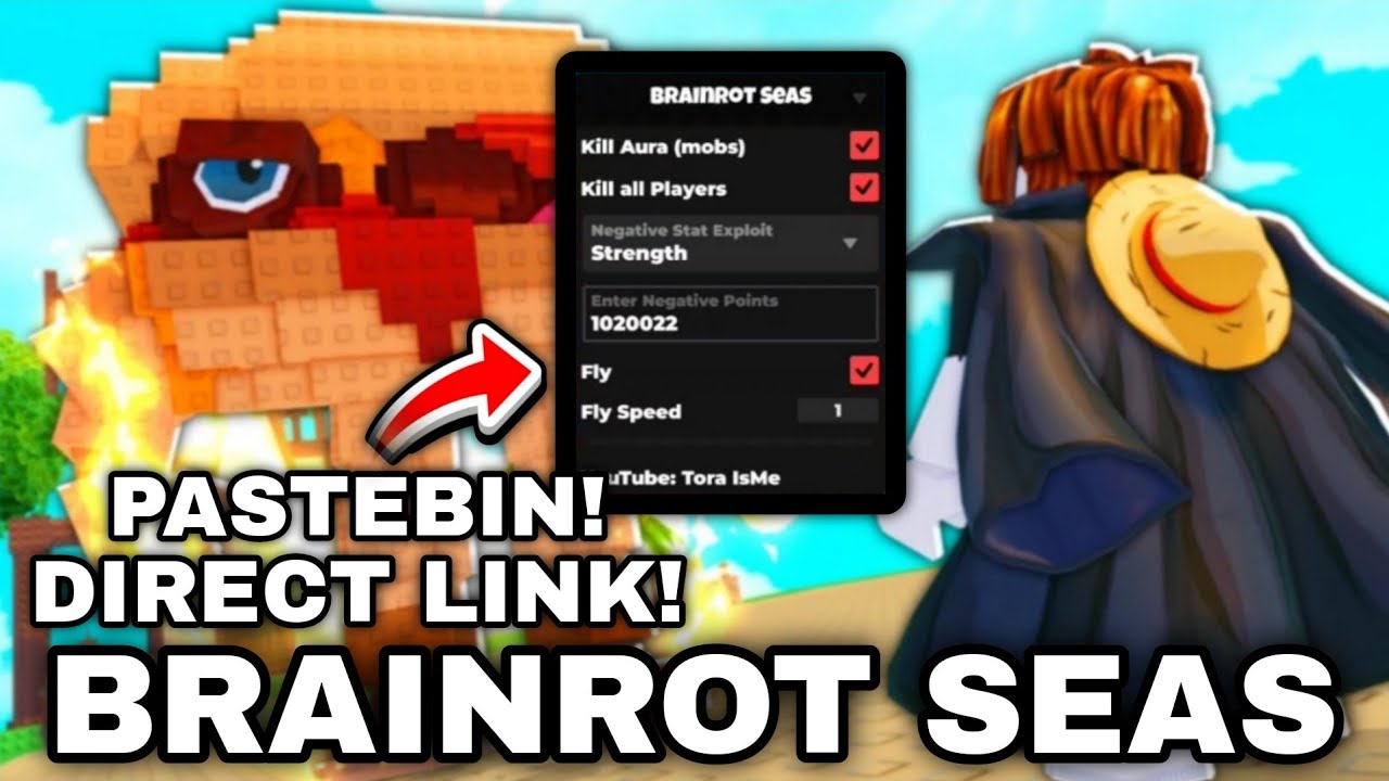 🌊Скрипт Brainrot Seas на Pastebin **БЕЗ КЛЮЧА** Убийство всех NPC KillAura | Автоматическое убийс...