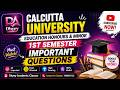 Calcutta University Education Honours & Minor | 1st Semester Important Questions 🔥 | Must Watch!
