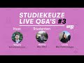 Studiekeuze live Q&A's #3 | 'Politics, Psychology, Law & Economics (PPLE)' & 'Politicologie'