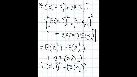 Variance of a sum of random variables