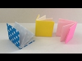 【折り紙】簡単！箱から作る本を折ってみた Change!! Box to Book