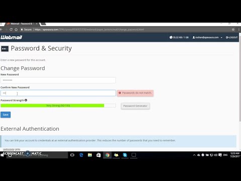 How to Changing your Webmail Password