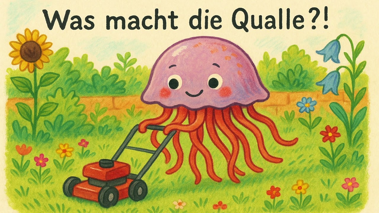 Was macht die Qualle? 🐙🍦 | Lustiges Kinderlied über Abenteuer und Alltag