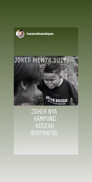 Irfan joker menta duit