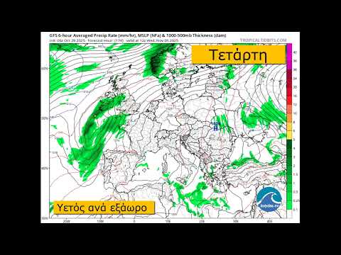 Υετός Ευρώπης 15ημέρου