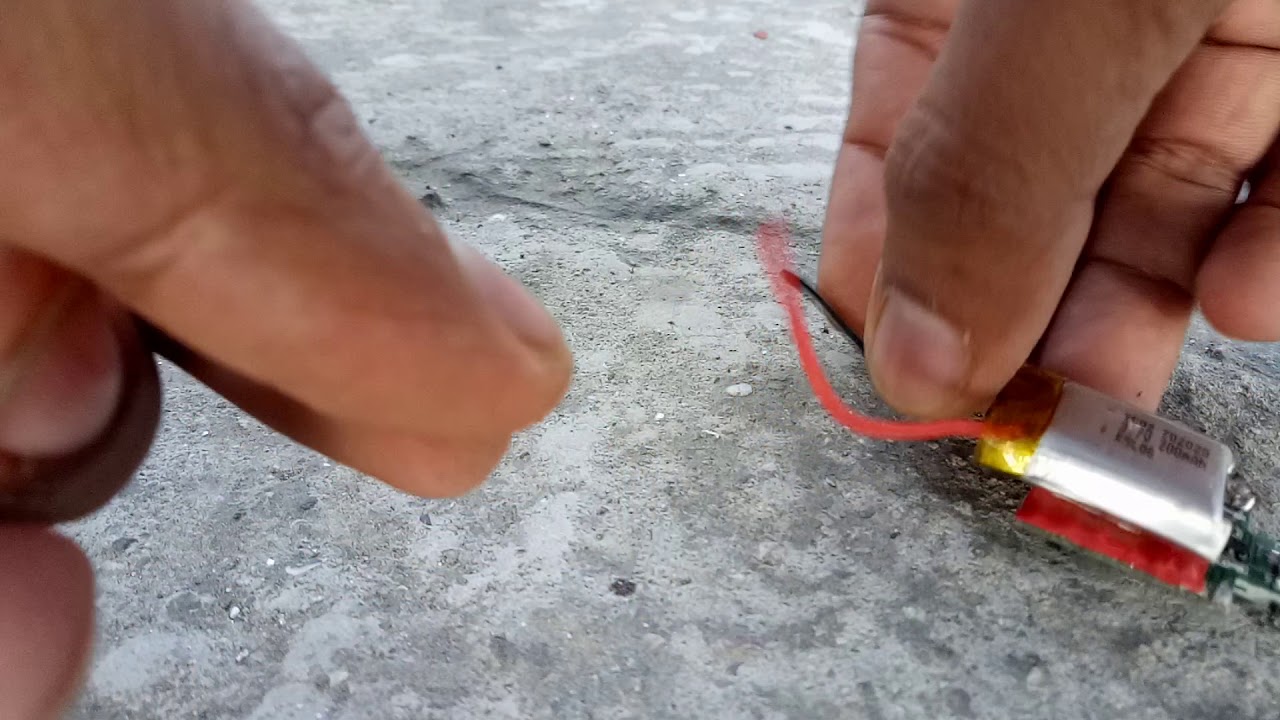 short circuit of 200mAh small battery