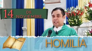 EVANGELIO DE HOY LUNES 14 de noviembre del 2022 - Padre Arturo Cornejo