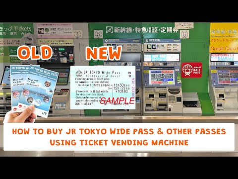 How to buy JR Tokyo Wide Pass and JR EAST Pass using ticket vending machine