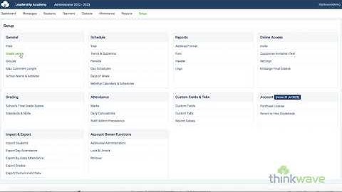 Setup: General ThinkWave 3.0