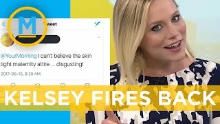 Kelsey hits back after viewer calls her pregnancy wear ‘disgusting’ | Your Morning