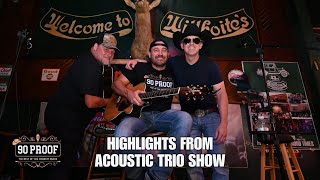 90 PROOF Country Acoustic Trio performing at Willhoites in Grapevine, TX, July 2024