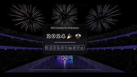 NEW " Countdown to 2024 | New YEAR Timer Using HTML & CSS" @Codingpolar
