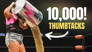 WWE Superstars Use 10 Thousand Thumbtacks