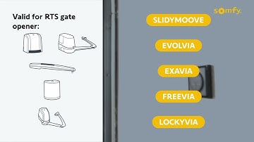 How to add a RTS Wall Switch to a Somfy RTS gate opener