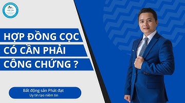 Hợp đồng đặt cọc có cần công chứng không ? | Đinh Ngọc Mạnh Official