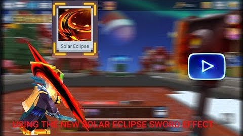 Using The New Solar Eclipse Sword Effect! (Blockman Go)