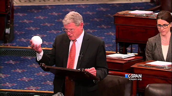 Sen. James Inhofe (R-OK) Snowball in the Senate (C...