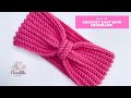 CROCHET easy BOW HEADBAND / Beginners