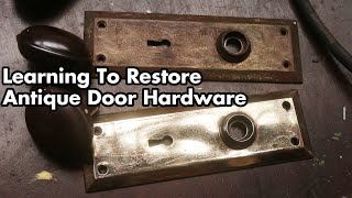 1910s Antique Door Knob / Plate Restoration, Repair, Polishing.