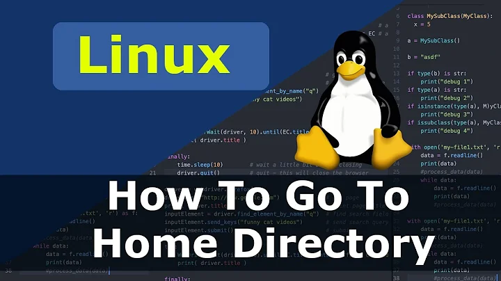 Linux - How To Go To Home Directory