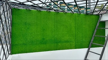 Thi công thảm cỏ giả ốp tường tại Huyện Nhà Bè.