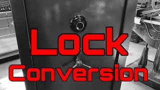 Safe lock conversion (digital to mechanical)