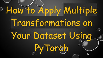 How to Apply Multiple Transformations on Your Dataset Using PyTorch