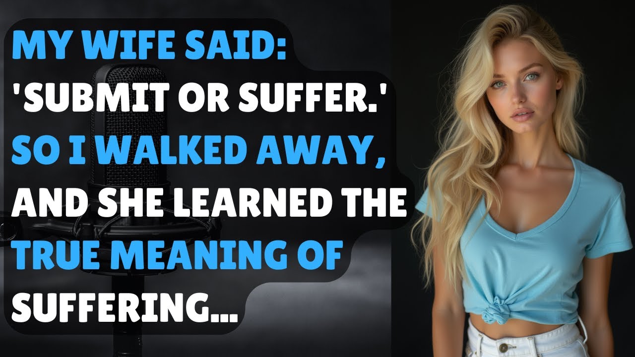 She Stated, 'Submit Or Suffer.' I Walked Away Until She Discovered The Real Cost Of Her Words.