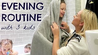 EVENING ROUTINE OF A MOM \/ MUM WITH 3 KIDS ALONE  |  BEDTIME ROUTINE  |  EMILY NORRIS