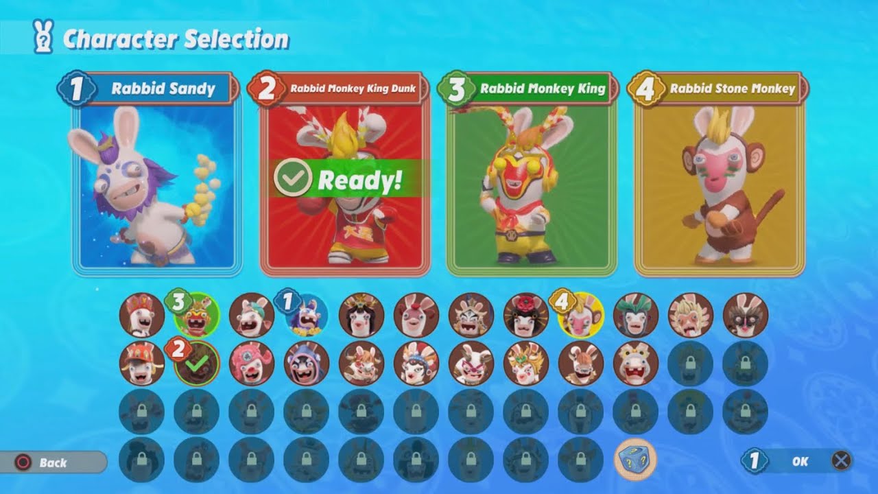 Игровой процесс Rabbids Party of Legends для 4 игроков на PS5