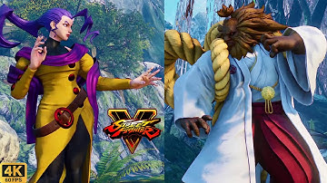 Street Fighter V | Rose 💥 Akuma | CPU vs CPU AI vs AI (hardest difficulty level)